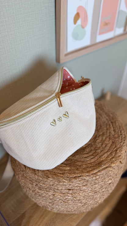 Sac banane velours Lovia - prête à partir