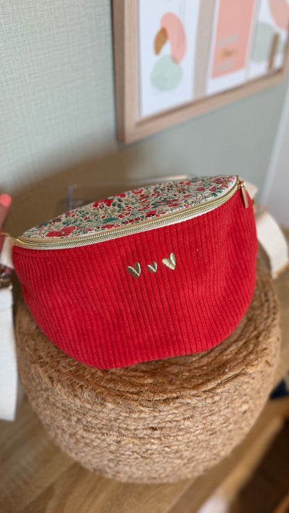 Sac banane velours Lovia - prête à partir