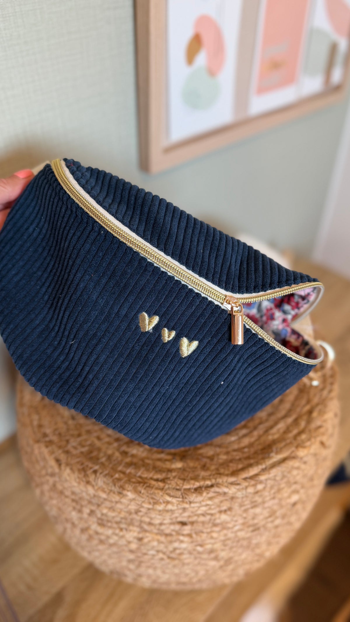 Sac banane velours Lovia - prête à partir