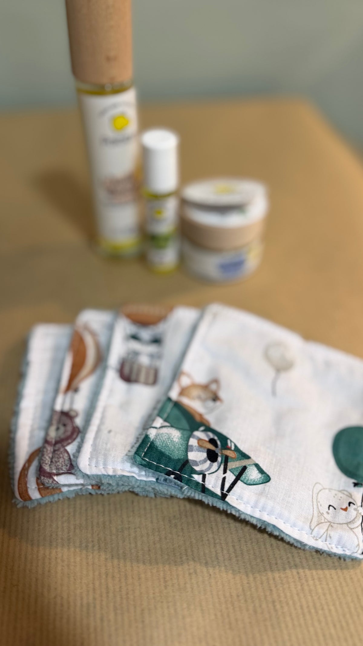 Lingettes lavables - Les enfants - Prêtes à partir - Lot de 4