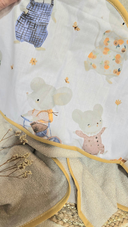 Cape de Bain en éponge bambou