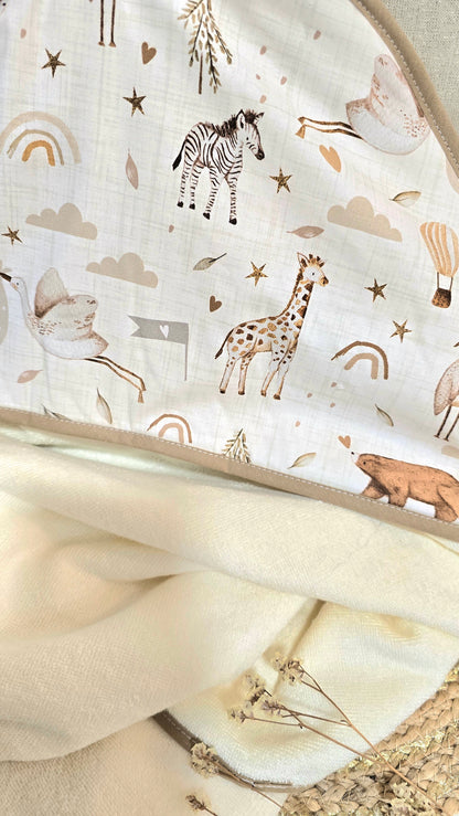 Cape de Bain en éponge bambou