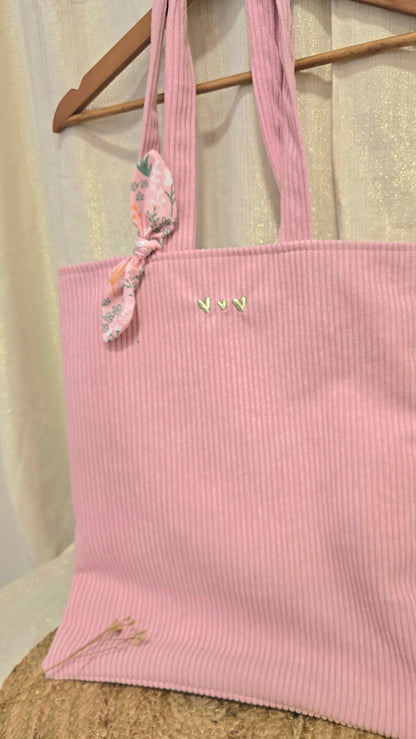 Totebag velours Soléa