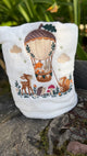 Blanc motif mongolfière