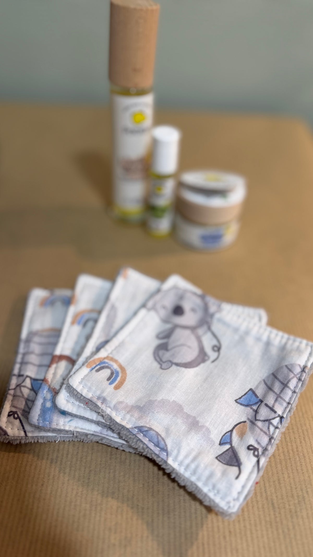 Lingettes lavables - Les enfants - Prêtes à partir - Lot de 4