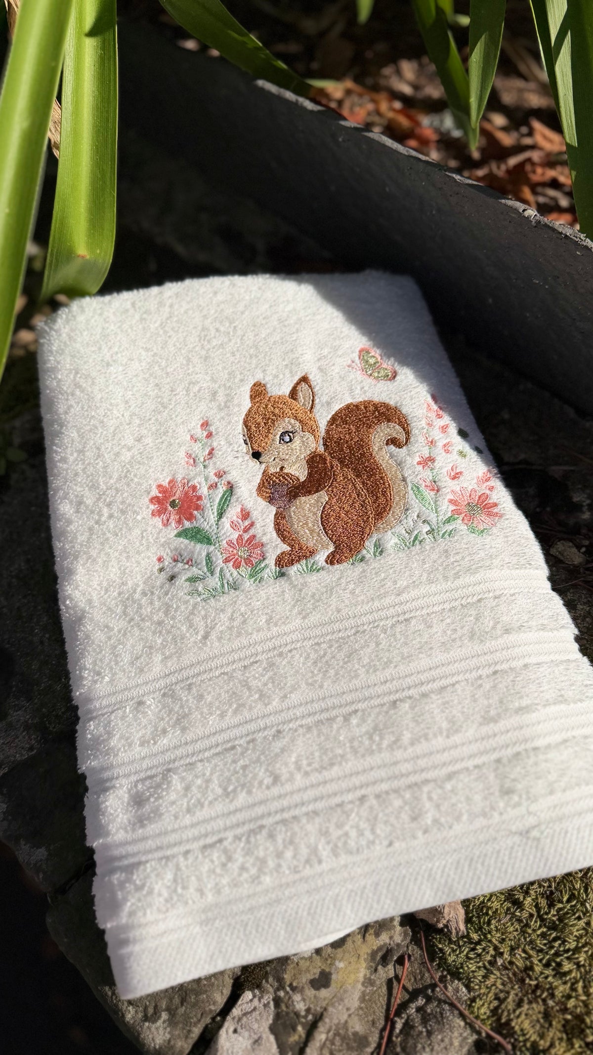 Drap de bain brodé enfant – prêt à partir
