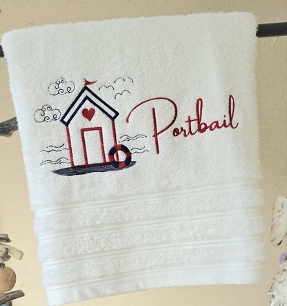 Drap de bain brodé 70x140cm