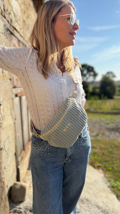 Sac banane velours Lovia - prête à partir