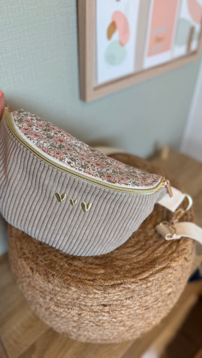 Sac banane velours Lovia - prête à partir