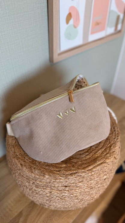 Sac banane velours Lovia - prête à partir