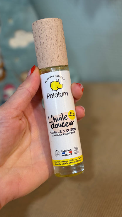 Huile douceur pour le corps Vanille & Coton – 50 ml - Prêt à partir