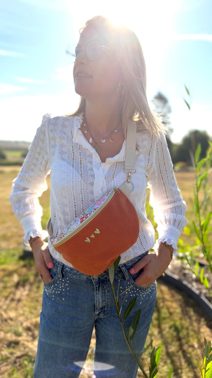 Sac banane velours Lovia - prête à partir