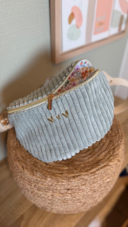 Sac banane velours Lovia - prête à partir