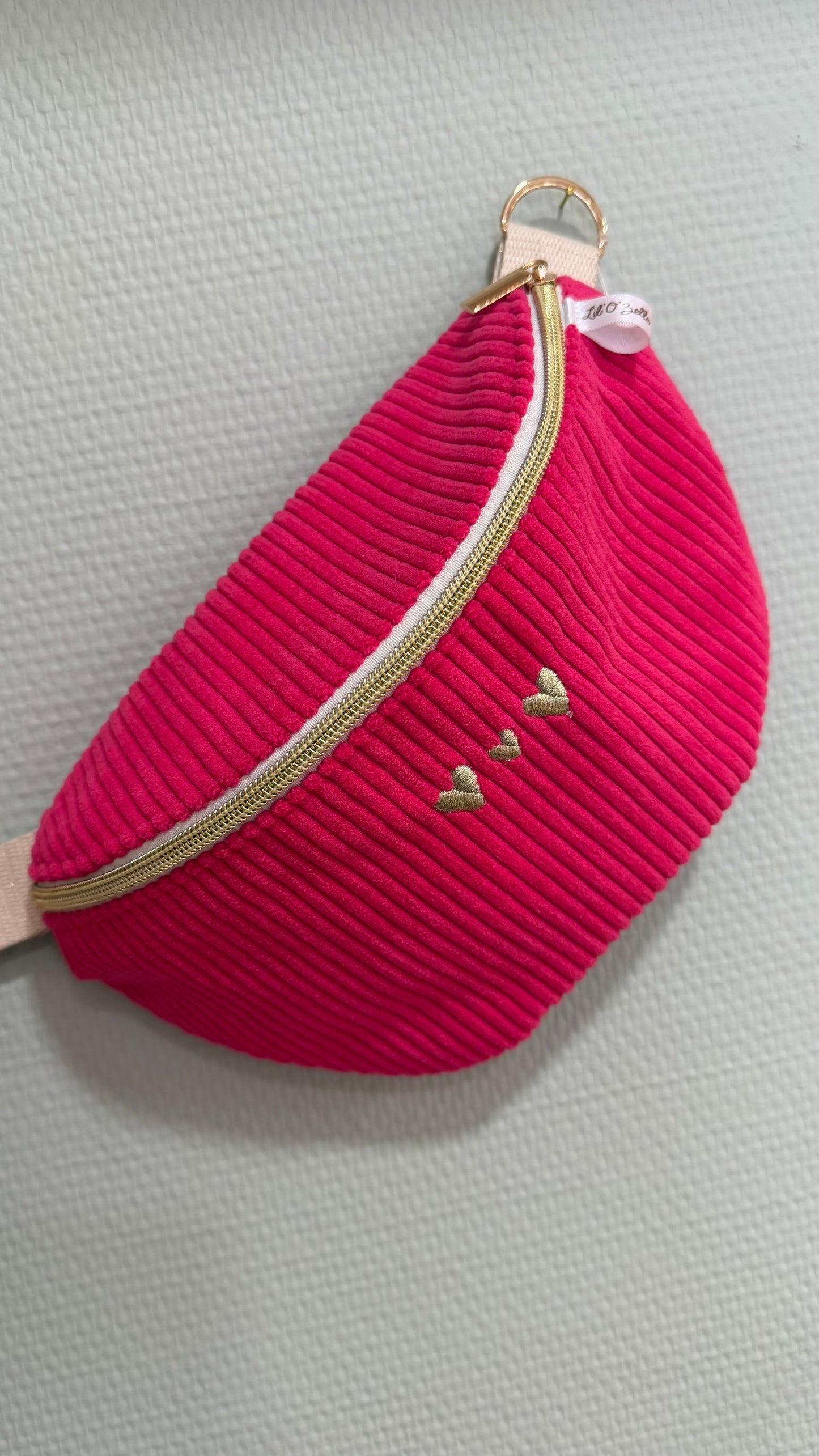 Sac banane velours Lovia - prête à partir