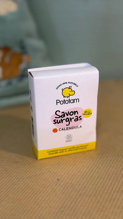Savon surgras au calendula – 95 g - Prêt à partir