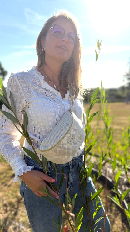 Sac banane velours Lovia - prête à partir