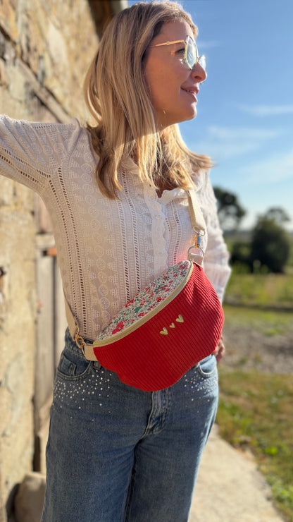 Sac banane velours Lovia - prête à partir