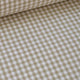 Vichy petits carreaux beige