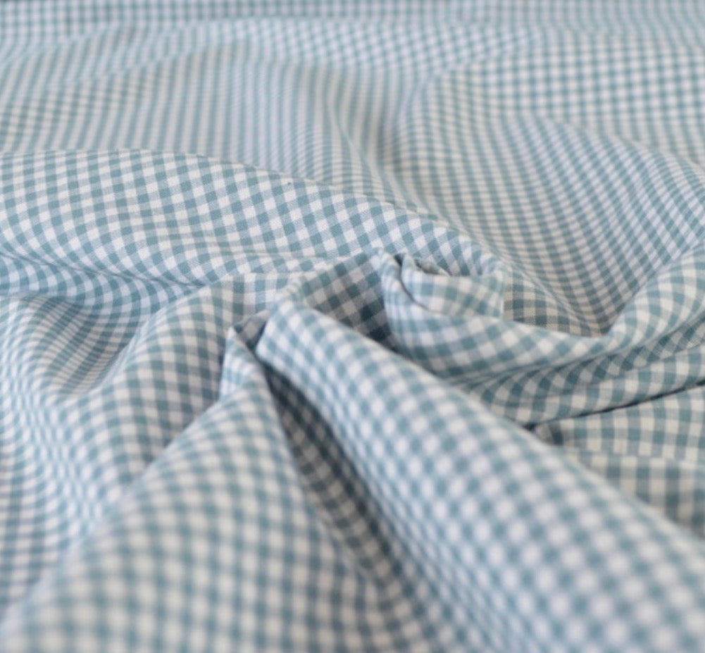Tissu Petits Carreaux Glacier – tissuthèque Lil'O'Zelle