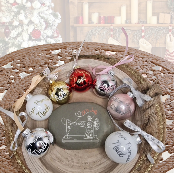 boule mon premier noel personnalisé