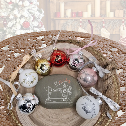 boule mon premier noel personnalisé