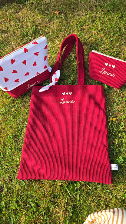 totebag, trousse de toilette, trousse maquillage