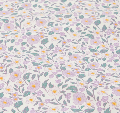 Tissu Corolle mauve – tissuthèque Lil'O'Zelle