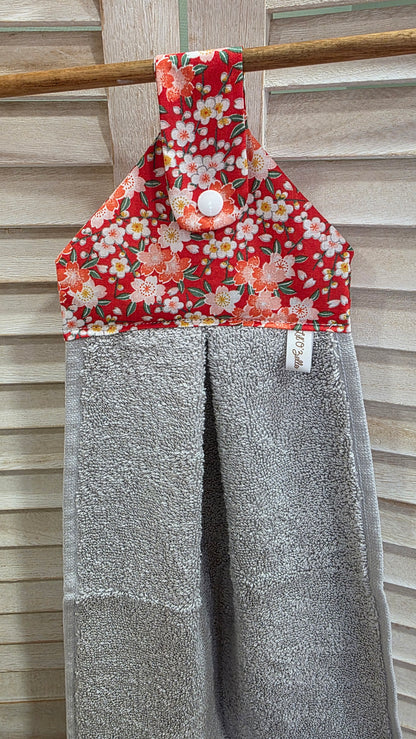 essuie mains a suspendre WC, pratique, fleuri, boutique de créateurs 