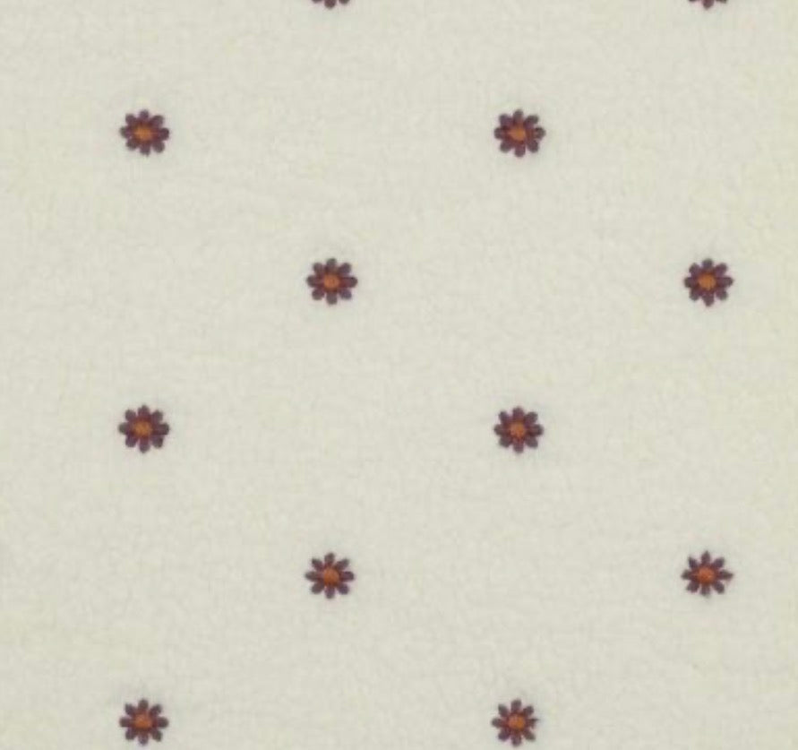 Tissu Marguerites écru – tissuthèque Lil'O'Zelle