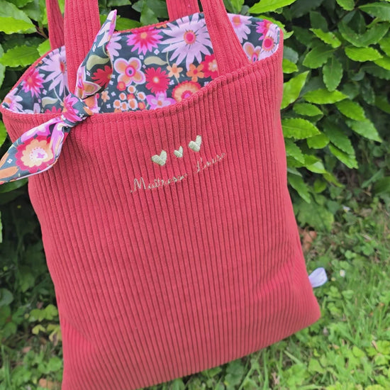 totebag velours maitresse