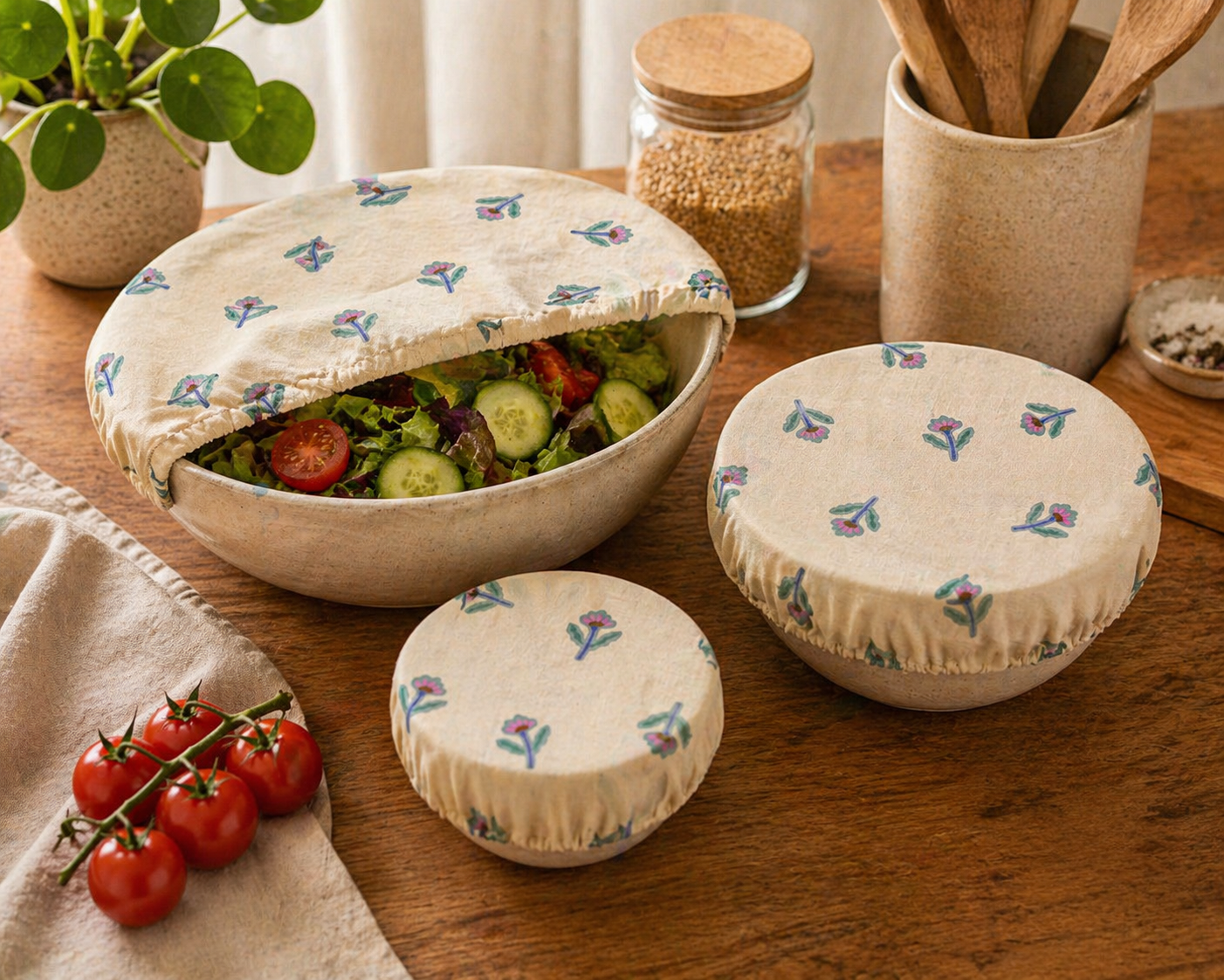 Charlotte couvre-plat lavable – Zéro déchet et réutilisable