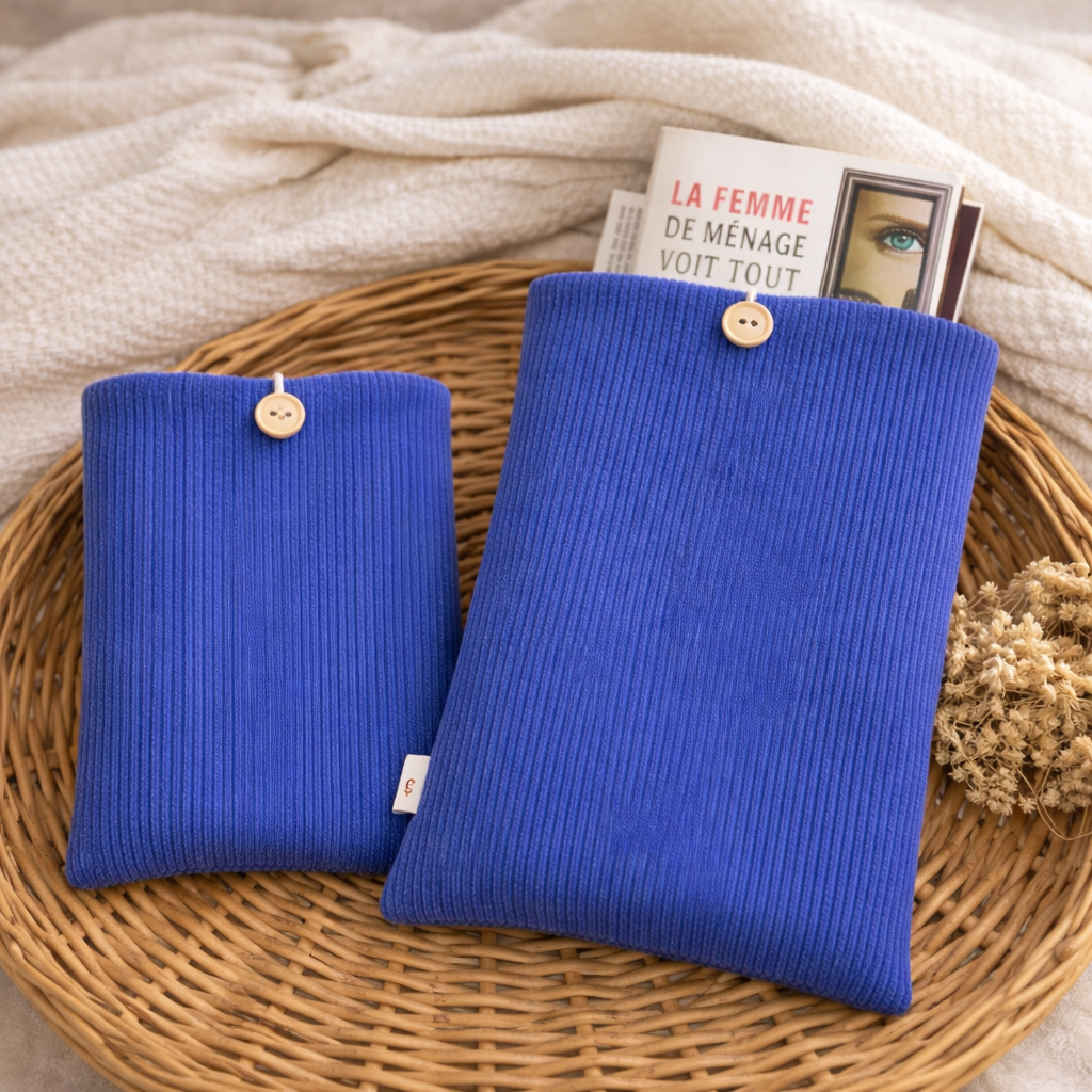 Pochette à Livre Velours - prête à partir