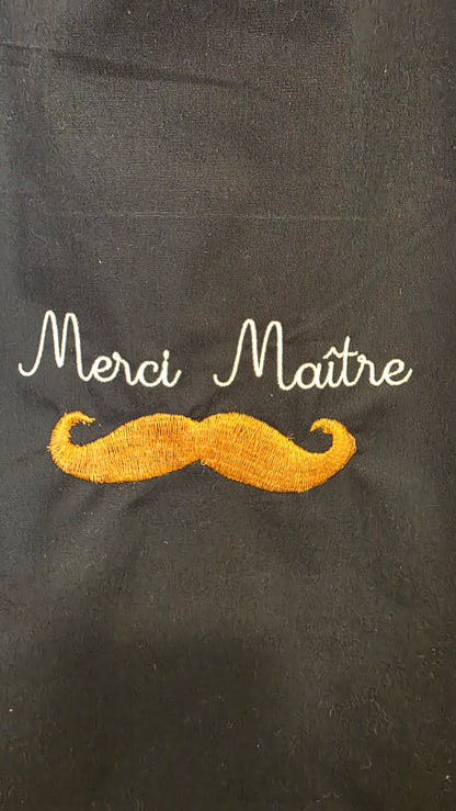 Totebag coton brodé "Merci ..."