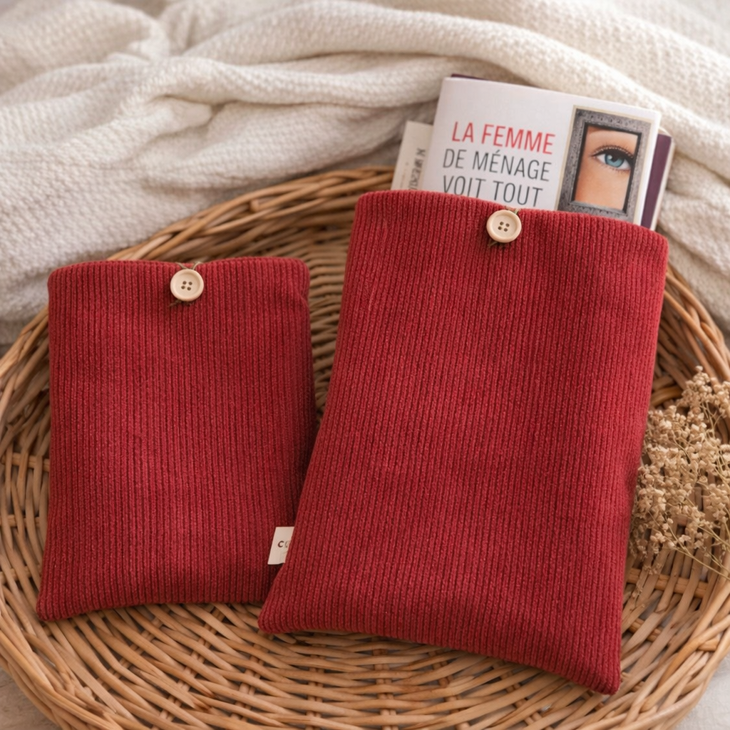 Pochette à Livre Velours - prête à partir