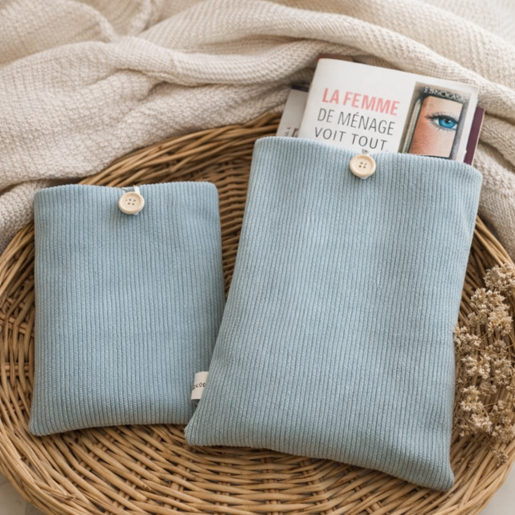 Pochette à Livre Velours - prête à partir