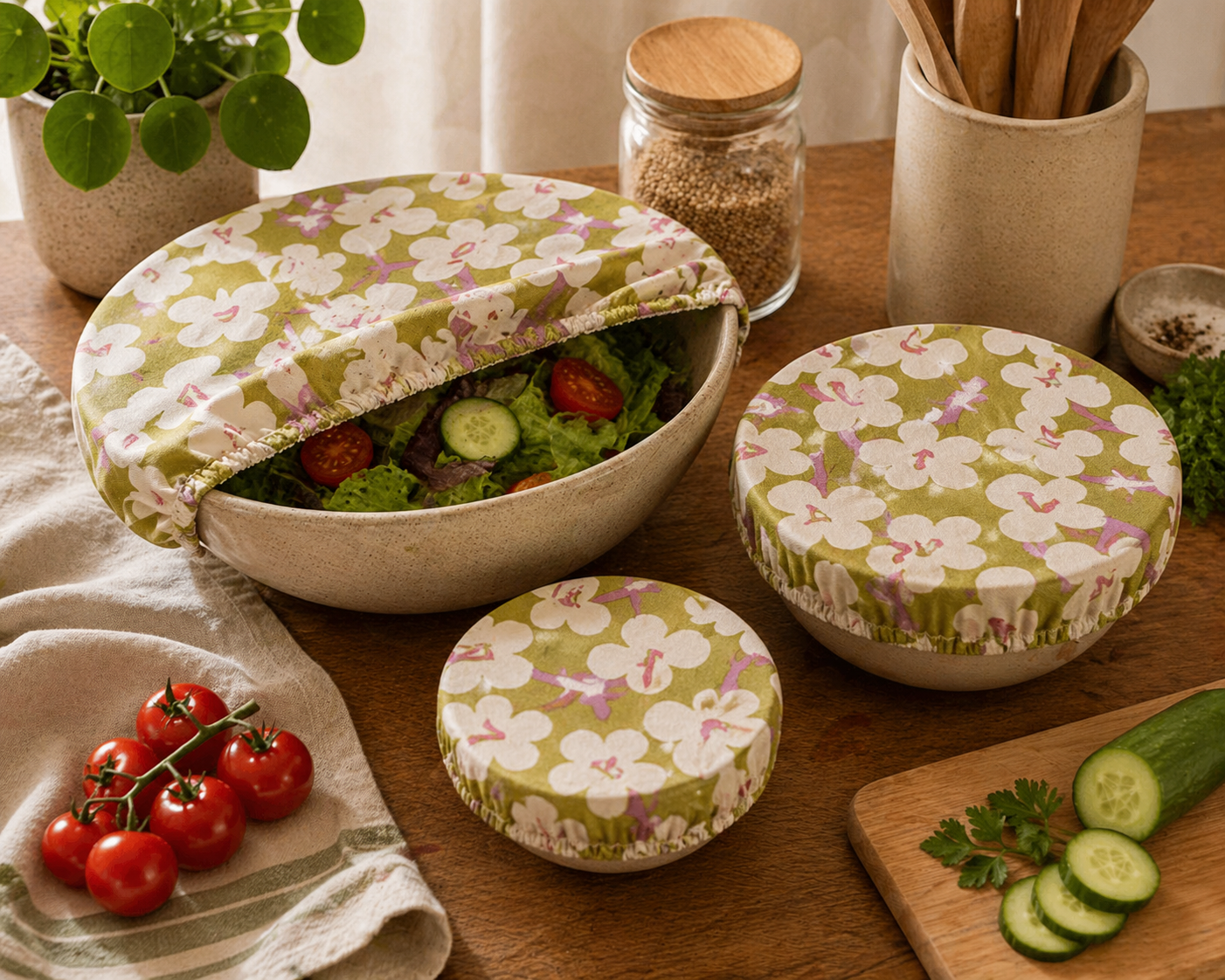 Charlotte couvre-plat lavable – Zéro déchet et réutilisable