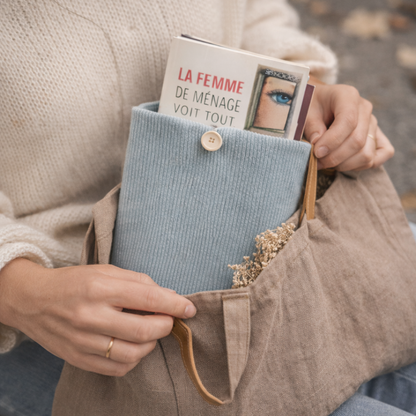 Pochette à Livre Velours - prête à partir