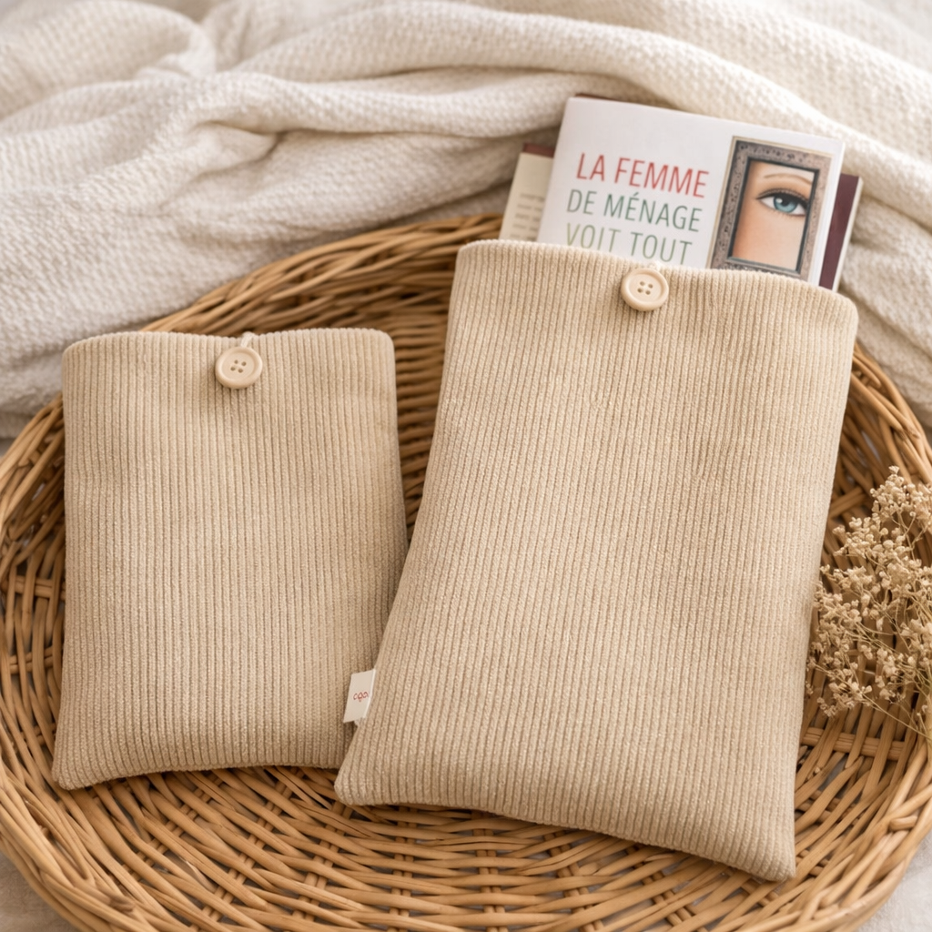 Pochette à Livre Velours - prête à partir