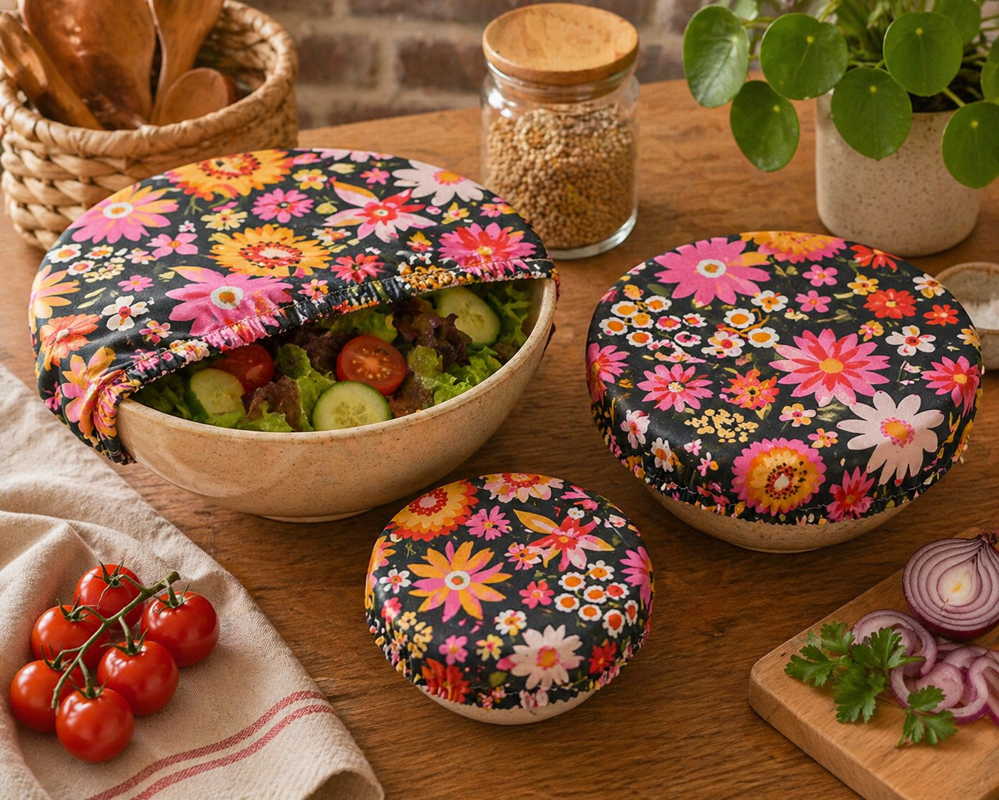Charlotte couvre-plat lavable – Zéro déchet et réutilisable