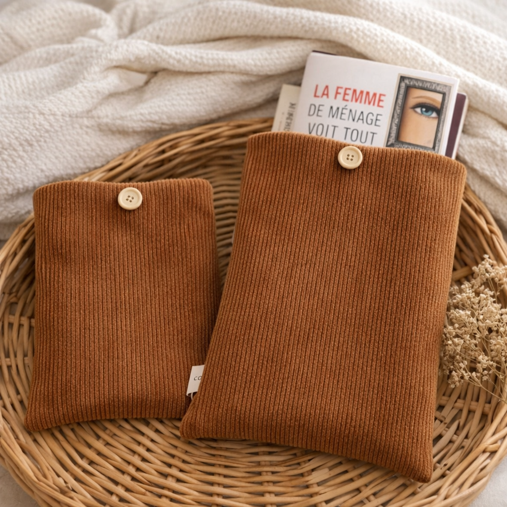 Pochette à Livre Velours - prête à partir
