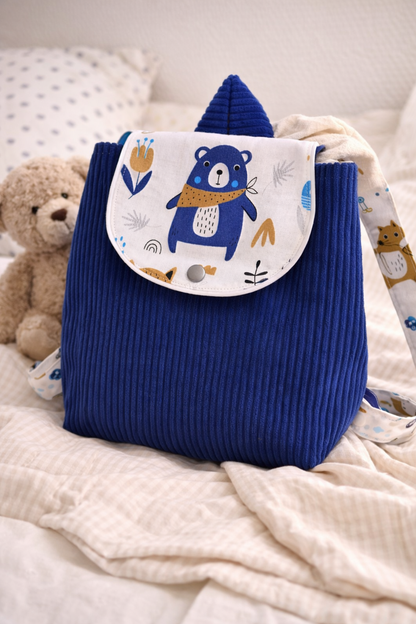 cadeau de naissance range doudou bleu petit garçon