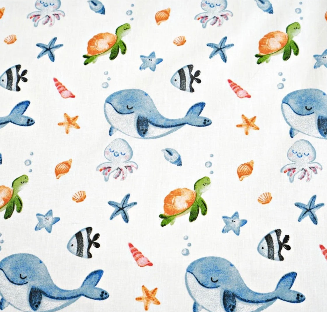 Tissu Baleine – tissuthèque Lil'O'Zelle
