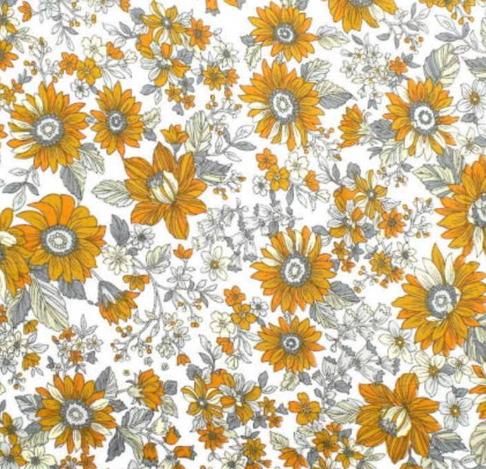 Tissu Tournesol – tissuthèque Lil'O'Zelle